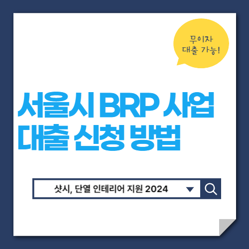 서울시  BRP 사업 대출